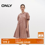 ONLY夏季時(shí)尚休閑泡泡袖寬松短裙連衣裙女|124207018 E18 暮光紫色 XS 155/76A