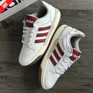 阿迪達斯（adidas）官方男鞋女鞋冬季 情侶中國紅新年運動(dòng)鞋耐磨防滑低幫休閑鞋板鞋 白紅-FW3462 39