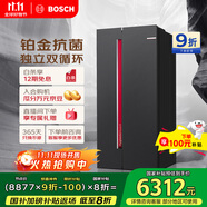 博世（BOSCH）【全域智凈鉑金版】637升變頻大容量雙循環(huán)家用冰箱對(duì)開雙開門電冰箱BCD-637W(K2A99E178C)