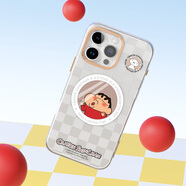 Rock適用蘋(píng)果17手機殼iPhone16ProMax磁吸保護套15Pro潮牌硅膠蠟筆小新ip聯(lián)名殼14max個(gè)性可愛(ài)新款防摔 【深情一吻】IML工藝抗污不掉色Magsafe磁吸 iPhone 16 pro