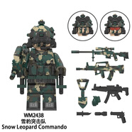 F 方橙 FORANGE中國軍事積木人仔WM6147空勤團雪豹海豹突擊隊阿爾法拼裝玩具 WM2438  突擊隊