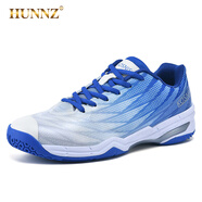 HUNNZ品牌羽毛球鞋男士耐磨透氣運動(dòng)鞋時(shí)尚青年網(wǎng)球鞋男款 白藍 43