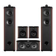 惠威（HiVi）Diva6.3 F三分頻發(fā)燒級hifi家用功放機音響套裝高保真落地音箱 Diva 6.3單極五件套