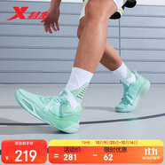 特步男鞋靈擊籃球鞋實(shí)戰(zhàn)耐磨876219120001 冰島藍(lán)/熒光淺青綠 42