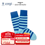 CORGI柯基DOCTOR WHO聯(lián)名條紋襪情侶棉女春季中筒襪男送男友情人節(jié)禮物 blue 男款39-43