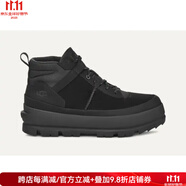 UGG 男士冬季靴防水皮革帶襯料鞋舌柔軟外底全粒面 1158214 黑色 46 =13