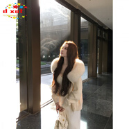 DXOT毛茸茸毛領(lǐng)長袖毛衣外套女裝秋冬寬松氛圍感針織開衫氣質(zhì)連帽上衣 奶白色【 優(yōu)質(zhì)款】 S