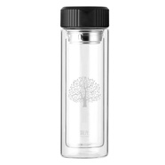 富光致悅雙層玻璃杯 黑色328ml