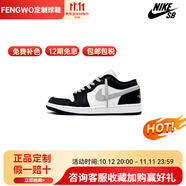 耐克（NIKE）定制球鞋AirJordan1皓影噴繪時(shí)尚大氣街頭耐磨低幫復古籃球鞋男款 影子灰 40