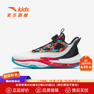 安踏（ANTA）兒童運(yùn)動(dòng)鞋男大童鞋2025春季新年款氮科技旋鈕扣籃球鞋 安踏白/黑/熱力紅-1 34