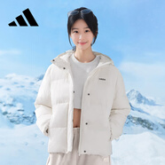阿迪達(dá)斯 （adidas）550蓬防風(fēng)保暖鴨絨羽絨服面包服女子冬季新年立領(lǐng)輕運(yùn)動(dòng) L碼