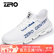 零度男鞋 休閑鞋小白鞋透氣網(wǎng)鞋男戶(hù)外運動(dòng)ins老爹鞋潮流輕便鞋子男 白色137 38