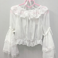 NASALIKE2025夏季廠原創(chuàng)ita提花貝殼jsk吊帶裙女洛麗塔洋裝仙氣連衣裙子女 內(nèi)搭 均碼