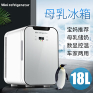 慕斯寶母乳儲奶專用迷你小冰箱寶寶存奶冷藏保鮮手提冷凍小冰柜車載家用 母乳冷藏-雙核數(shù)控-車家兩用 18L