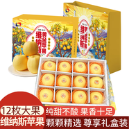 洛川蘋(píng)果陜西延安紅富士時(shí)令蘋(píng)果水果禮盒禮品蘋(píng)果生鮮新鮮脆甜整箱好吃 黃金維納斯 12枚大果禮盒款 尊享