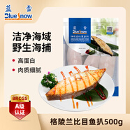 藍(lán)雪 冷凍格陵蘭比目魚扒 500g 5-8塊袋裝鰈魚 燒烤食材魚類海鮮水產(chǎn)