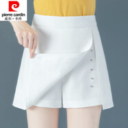 皮爾卡丹（pierre cardin）23年新款白色西裝短褲女春秋外穿短裙夏季寬松高腰顯瘦薄款簡約a 白色 XL 115-130斤