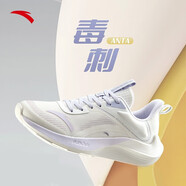 安踏毒刺2跑鞋女A-SHOCK科技2025秋季新款中考體測減震透氣跑步運動鞋 【毒刺2】象牙白/迷霧紫/淡紫灰 40