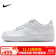 耐克NIKE板鞋女子大童空軍一號 AIR FORCE 1運(yùn)動鞋 DH2920-111白38
