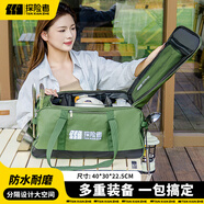 探險者（TAN XIAN ZHE）戶(hù)外背包手提包露營(yíng)裝備多功能收納旅行包防水包攜行包 手提款收納包-橄欖綠