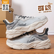 361°男鞋皮面運動(dòng)鞋子男輕質(zhì)跑步鞋戶(hù)外休閑通勤鞋耐磨減震百搭跑鞋 光子灰/鋅鐵灰 41