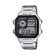 Casio 卡西歐學(xué)生男士手表簡約電子表多功能戶外運動手表AE-1200WHD-1A