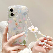 江銘 適用蘋果11手機(jī)殼iPhone11手機(jī)保護(hù)套帶手鏈碎花仙女款透明帶氣囊防摔超薄可愛時(shí)尚網(wǎng)紅新潮流