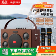 愛國者T190藍牙音箱戶外廣場舞手提便攜電木吉他民謠彈唱樂器音箱直播聲卡木質(zhì)箱體家庭KTV U段雙話筒