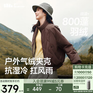 蕉下（beneunder）氣絨外套女夾克保暖中暖可機(jī)洗戶外棉服CL004秋巖棕M