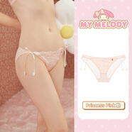 好奇蜜斯（Miss Curiosity）美樂蒂聯(lián)名低腰蕾絲內(nèi)褲女夏季薄款性感純棉襠三角褲 Princess Pink 粉 S