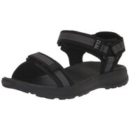 Nunn Bush 男士運(yùn)動涼鞋 輕量化EVA橡膠鞋底 防水透氣 戶外徒步 魔術(shù)貼可調(diào) 黑色//白色 7