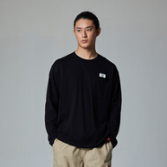 dickies簡約百搭長袖T恤男女同款2025新款時尚舒適情侶上衣 DK0 黑色 2XL