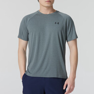安德瑪（Under Armour）t恤男  夏季新款Tech速干足球透氣運動跑步健身訓(xùn)練短袖 1327965/吸濕快干 墨綠 M 170/92A