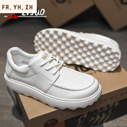 FR.YH.ZHZ.Suo/走索男鞋夏秋軟底小白鞋時(shí)尚厚底工裝鞋增高休閑板鞋男 10837白色 40