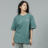 dickies簡約小logo全棉短袖男女T恤多色可選DK010991 墨綠色 L