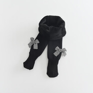 忻悅晴女童打底褲秋冬加絨加厚嬰兒連腳寶寶連體襪一體絨保暖兒童連褲襪 千鳥(niǎo)格加厚黑色 1條 9-12歲 褲長(cháng)71CM 建議身高120-140CM