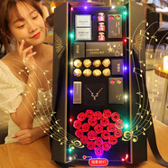 kourt天使之翼玫瑰花口紅禮盒 圣誕節禮物生日送女生女朋友老婆禮品 項鏈+口紅香水（送投影彩燈） 3g