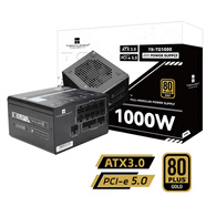 Thermalright(利民)   額定1000W TR-TG1000 ATX3.0電源 金牌全模組 原生PCIE5.0 全日系電解電容 14CM小機身