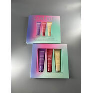 官方韓國新款晶凍水光精華唇蜜潤唇膏唇膜10g淡唇紋去角質(zhì)護 三色套裝