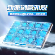 酷睿冰尊（ICE COOREL） 筆記本散熱器電腦散熱支架筆記本支架電腦支架游戲本散熱風扇底座惠普聯(lián)想華為機械革命通用 15核全域風冷【透明機身 帶手機支架】