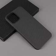 蘋(píng)果【原裝品質(zhì)】適用蘋(píng)果12手機殼iPhone12ProMax保護套凱夫拉芳 大孔橡膠圈細紋啞黑 600D iPhone 12 Pro Max