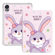 zoyu 適用華為MatePad Air保護(hù)套12英寸2024款平板保護(hù)殼11.5英寸2023款氣囊卡通可愛(ài)全包防摔 紫色可愛(ài)兔【配鋼化膜】 MatePad Air 12英寸2024款