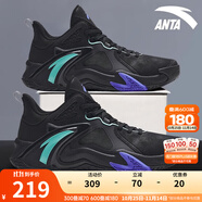 安踏空域4籃球鞋男鞋子學生耐磨運動鞋氣墊緩震防滑實戰(zhàn)球鞋戶外鞋子 【空域4】黑-4 40