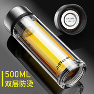 富光（Fuguang）水晶雙層玻璃杯300/360/500ml廣告杯x1916泡  黑色(設計+全鋼蓋)2 500ml 0只 定制團購(收藏優(yōu)先發(fā)貨)