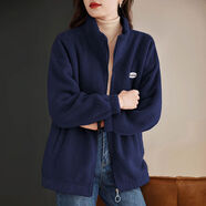 芳妮詩(shī)（FANGNISHI）芳妮詩(shī)芳妮詩(shī)FANGNISHI加絨加厚羊羔絨外套女 寶藍色 M