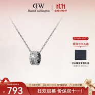 丹尼爾惠靈頓（DanielWellington）dw項鏈女月光銀鎖骨鏈情侶吊墜 生日禮物送女友DW00400213