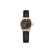 施華洛世奇（SWAROVSKI）施華洛世奇Swarovski系列 腕表 石英機(jī)芯 皮革表帶 28mm 黑色表盤
