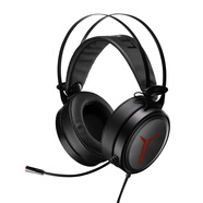 聯想（Lenovo）拯救者StarY360 USB7.1聲道游戲耳機頭戴式有線電腦電競耳機耳麥 三角洲FPS吃雞黑神話專用 風暴灰