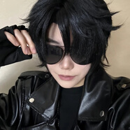 益寶王國黑瞎子cos服 全套春秋皮帥氣寬松男卡通周邊二次元動漫盜墓筆記 大全套+鞋(備注鞋碼39-46) XL