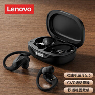 聯(lián)想（lenovo）真無(wú)線(xiàn)藍牙耳機入耳式游戲運動(dòng)跑步觸控耳機藍牙5.3 王者榮耀吃雞聽(tīng)歌男女生通用華為vivo蘋(píng)果手機 LP75藍牙耳機黑色-掛耳